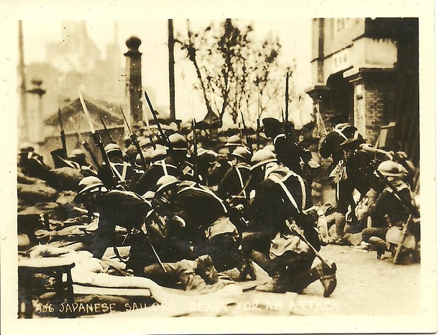 日军海军陆战队员准备出击 1932 上海 Shanghai