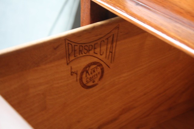 Thunderous Kent Coffey Perspecta Mid Century Modern Walnut & Rosewood Tall Dresser Chest of Drawers (U.S.A., 1960s)