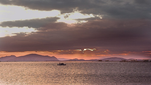 ocean sunset sky cloud greece archipelago