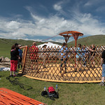 Building a Ger with Mongolian Rover Scouts
