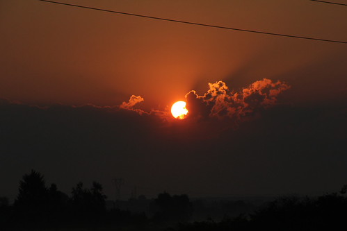 Sunrise over Lublin 10.08.2014 by szogun000, morning sunset sky sun colors clouds canon landscape dawn poland polska outskirts lublin lubelszczyz