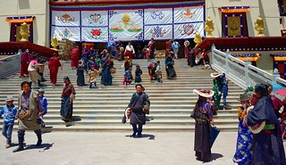 The big south entrance of Sershul Temple, Tibet 2014