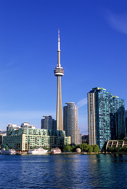 CN Tower from Lake Ontario, Toronto