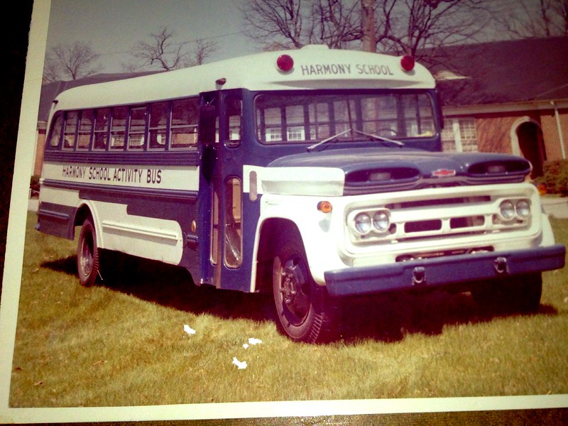 THOMAS BUILT BUS, 1960 Chevrolet Viking, NC (Activity Bus).  Digitized photo of print.