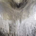 Breathing - graphit, charcoal, oil, paper.  0.70 x 1.00 m