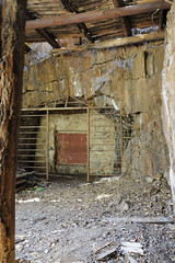 Abandoned gold mine entrance