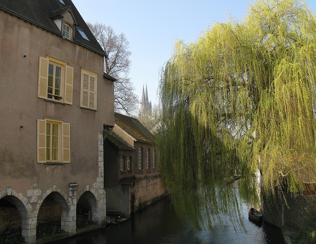 The Eure River, Chartres, France