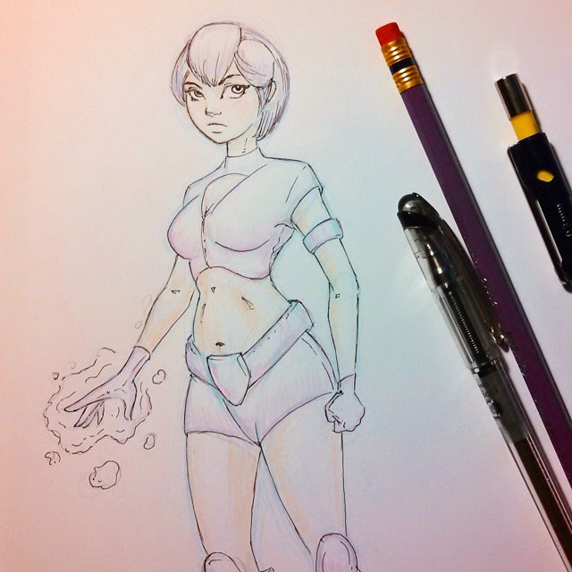 Random super power girl. #art #cartoon #drawing #sketch #n… | Flickr