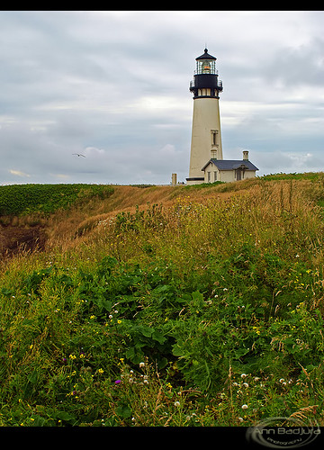 Yaquina Lighthouse, Oregon Coast, USA by Ann Badjura Photography