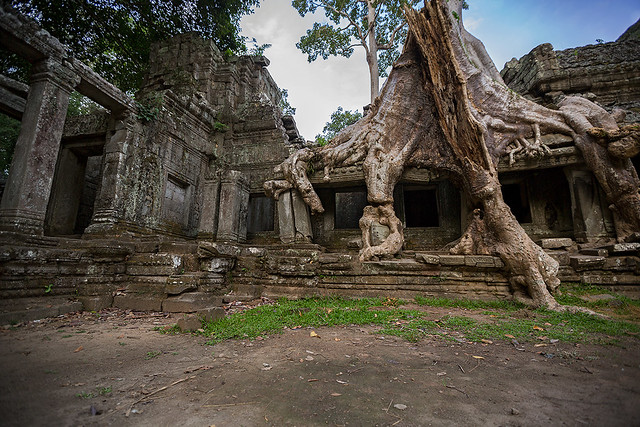 Preah Khan temple in Angkor Wat, Cambodia.