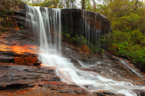 nature landscape waterfall rocks australia bluemountains newsouthwales