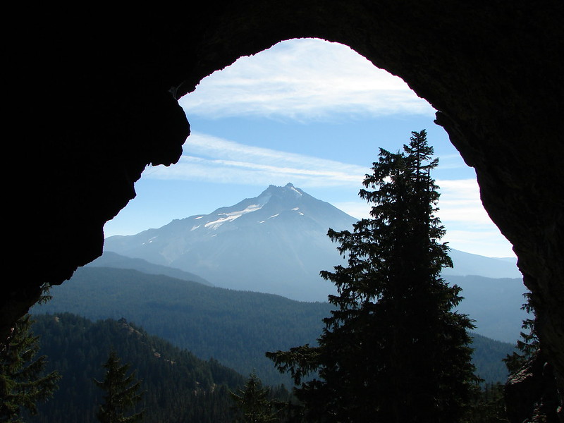 Mt. Jefferson from Boca Cave