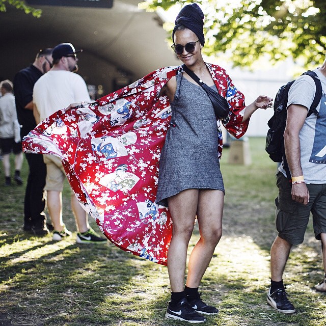 kalender løgner avis Trendy looking girl in a fabulous kimono @roskildefestival… | Flickr