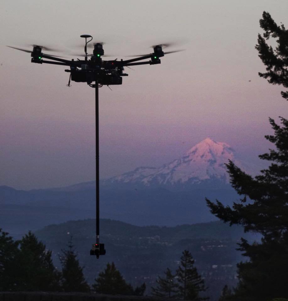 UAV flying at Council Crest, Portland OR