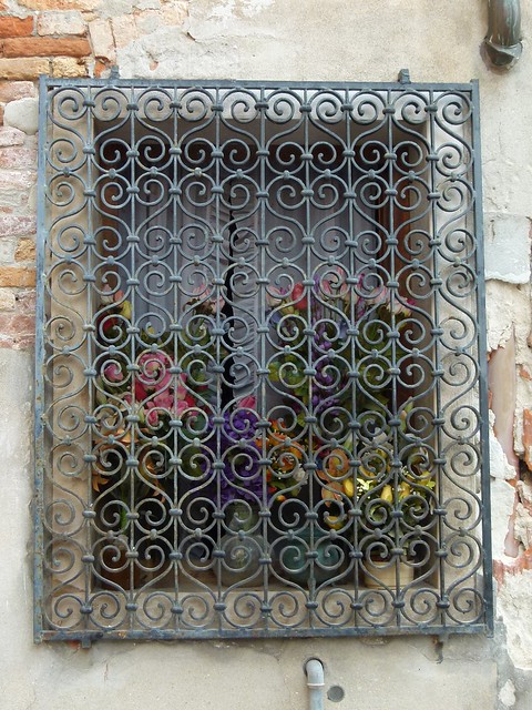Iron wrought window - Venice, October 2011
