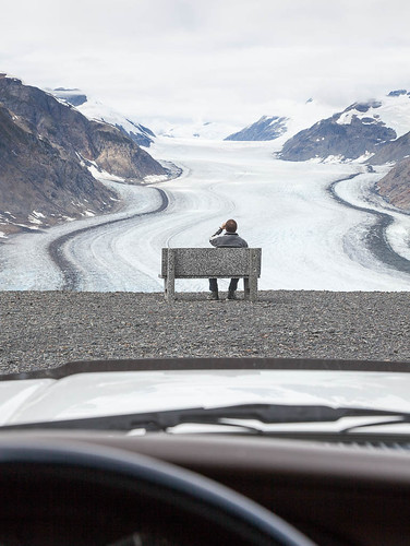 canada mountains tourism car bench view britishcolumbia surreal roadtrip tourist glacier stewart salmongalcier