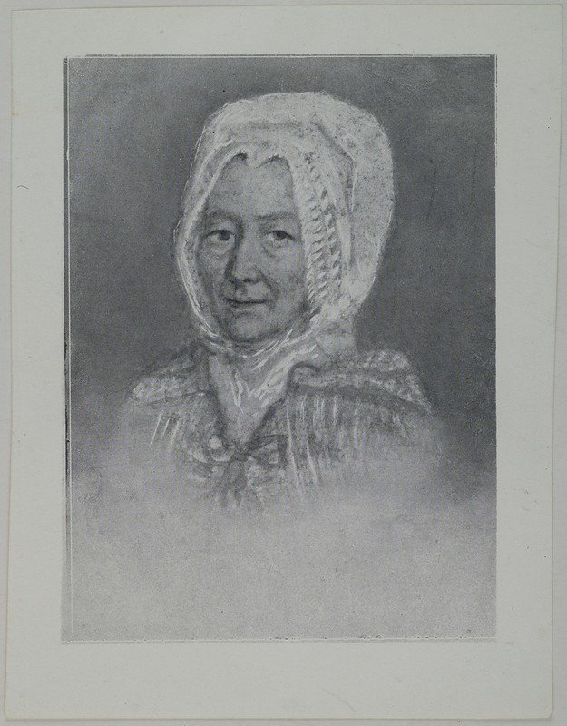 Photograph of a painting portraying Carin Andrsdotter Gallén, Akseli Gallen-Kallela´s grand-grandfather´s mother and the wife of Johan Jacobson Gallén.