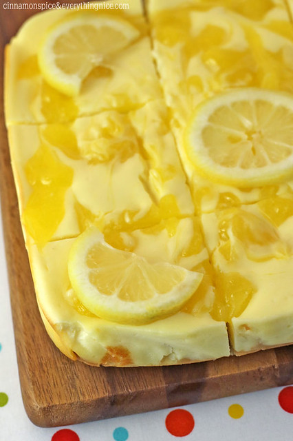 Lemon Swirl Cheesecake Bars