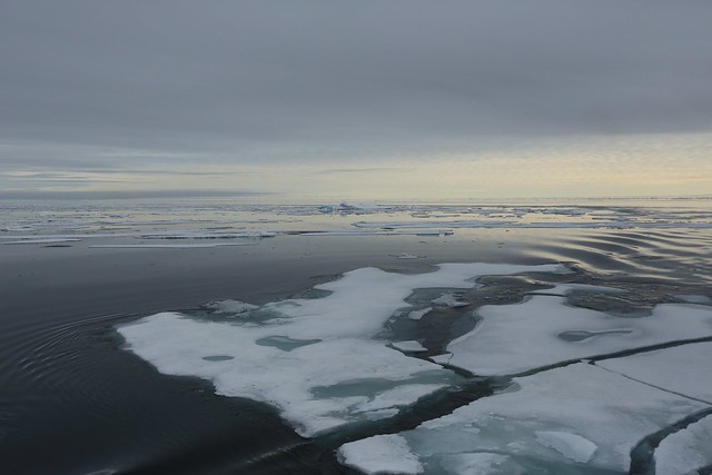 Ever Changing Light and Water Patterns in The Realm of the Polar  Bear Lancaster Sound Devon Island Canadian High Arctic