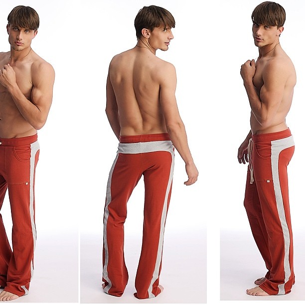 Eco-Track Yoga Pant for men (Cinnabar w/Grey) | Eco-Track Me… | Flickr