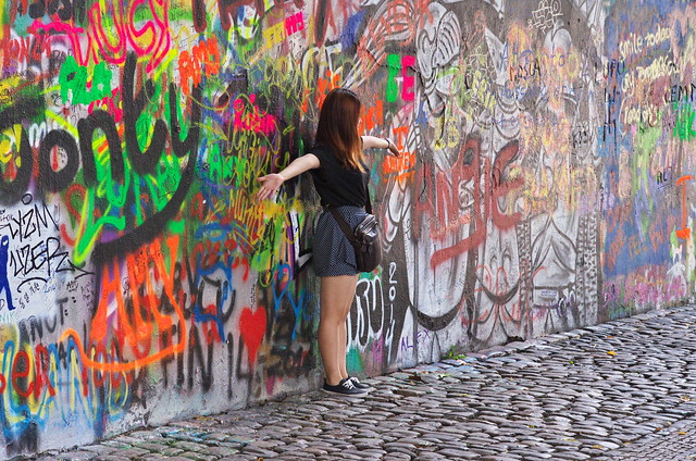 John Lennon Wall Girl