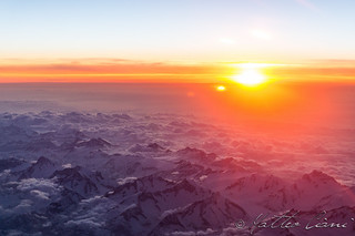 Sunset on Alps