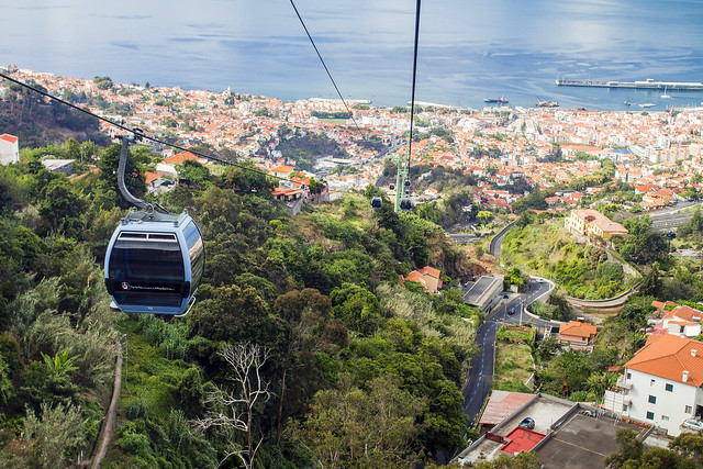 Cable car in Funchal, Madeira