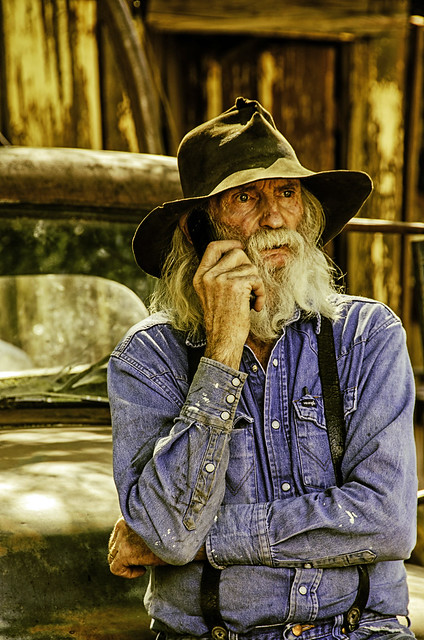 Old Timer with a Cell Phone