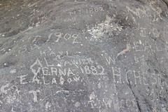 Inscriptions on Register Rock