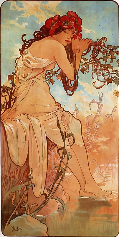 Les Quatre Saisons - Été (Summer) by Alfons Mucha (1896)
