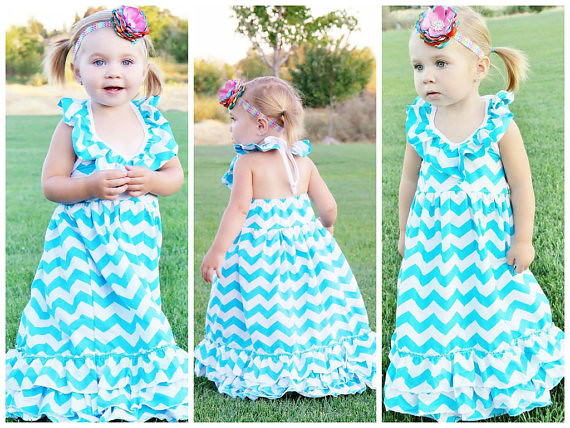 light blue chevron maxi | Girls Blue Maxi Dress, Toddler Max… | Flickr