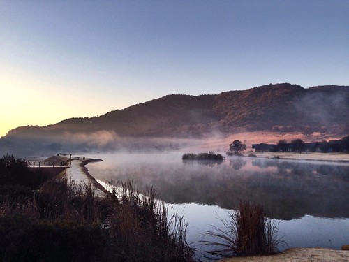 africa travel mist reflection landscape southafrica dawn dam explore jk iphone kloofzicht