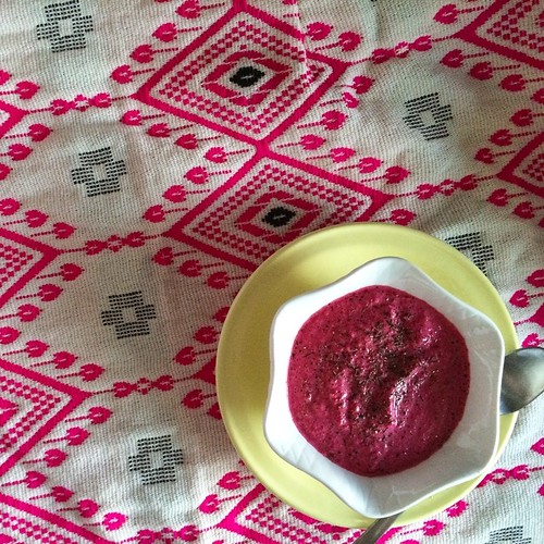 I love the color of #beet #soup!