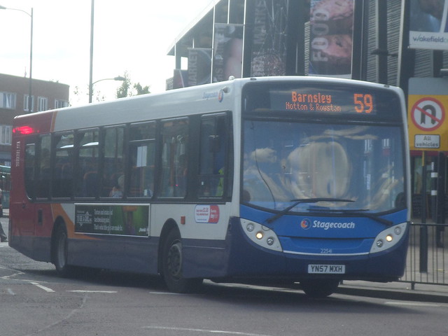 22541 YN57 MXH Stagecoach in Yorkshire Enviro 300 on the 59 to Barnsley