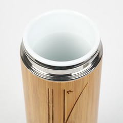 Tea Flask by CS - Porcelain Bamboo Wrap