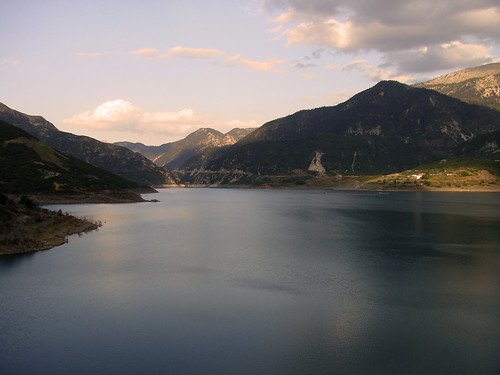 lake mountains dam evritania centralgreece