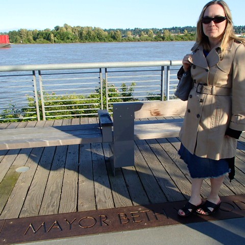 Mayor Beth at New Westminter Pier Park