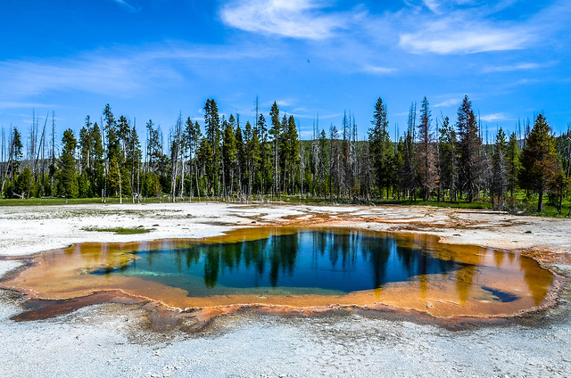 One Of The Popular Spots - Yellowstone Spider Geyser, Wyoming
