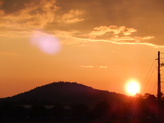 Sunset over the ridges in Cartersville, GA 4/22/14