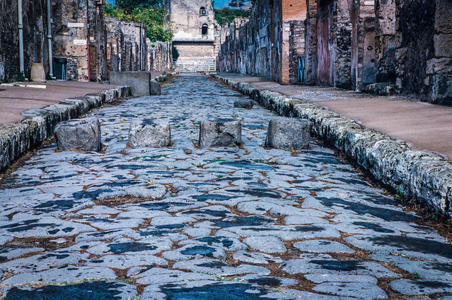 Street in Pompeii, 1994