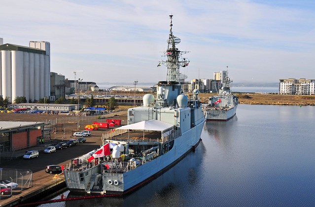 HMCS Athabaskan at Leith,Edinburgh,Scotland