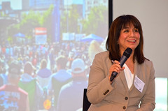 Berkley City Manager Jane Bais-DiSessa Speaks at LOCUS Leadership Summit in Detroit Photo by Michigan Municipal League