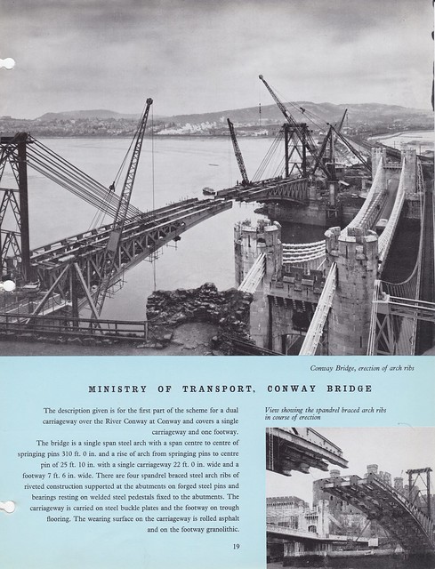 Sir William Arrol & Co Ltd catalogue - Conwy A55 road bridge construction, c1955