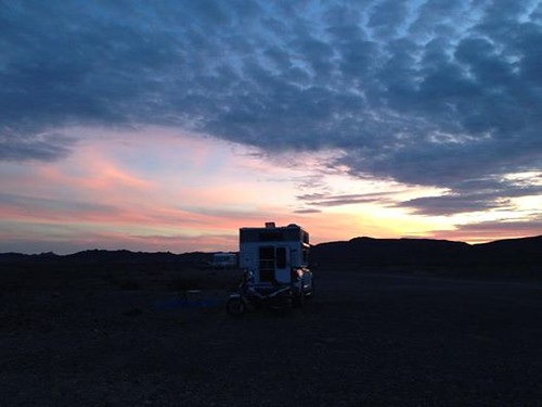 Sunset and camping