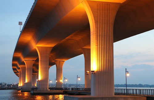 bridge dawn lights florida stuart roosevelt illuminate