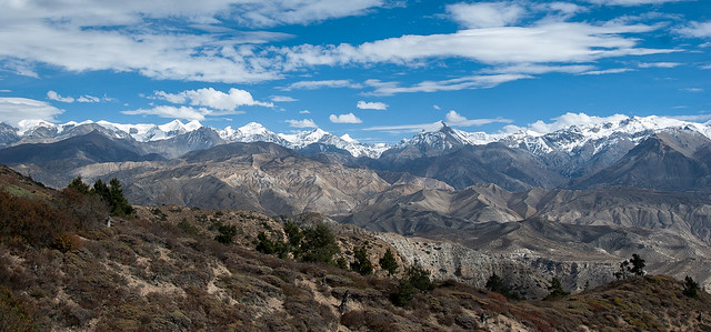 Panorama Mountains Nepal Mustang