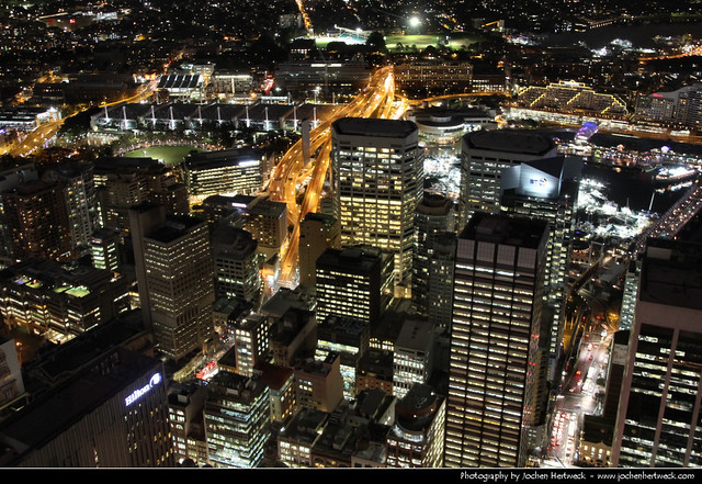 Looking southwest from Sydney Tower @ Night, Australia