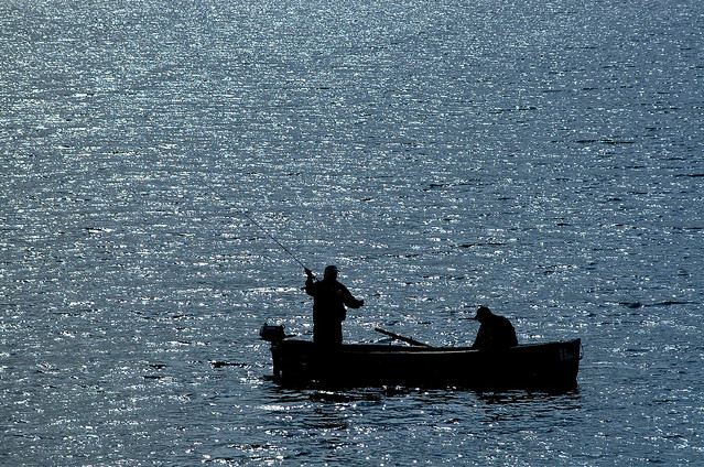 Fishing on Lake of Monteith