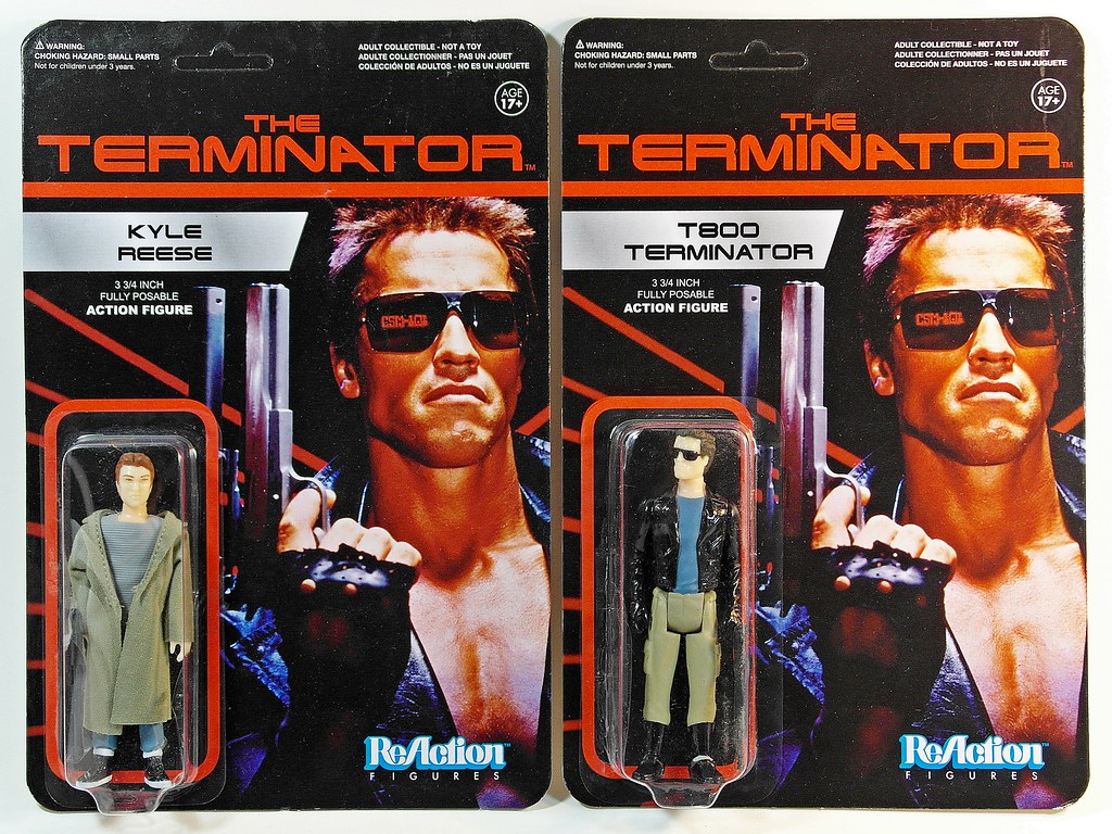 Terminator Kenner Retro Action Figure by FUNKO ReAction T-800 Endoskeleton 