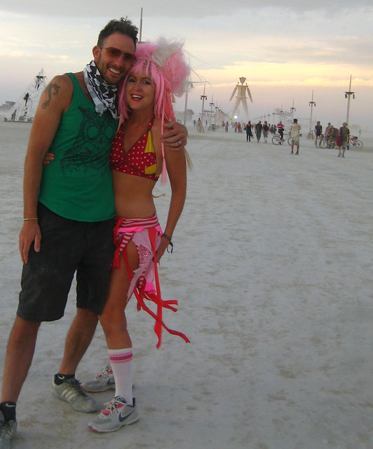 Chris and Me at Burning Man 2014